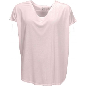 Nugga viscose t-shirt licht rose