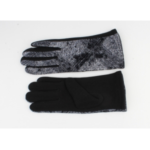 zwarte handschoenen met glans grijs look 